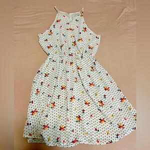 Lush Polka Dot Floral Mini Dress Size S